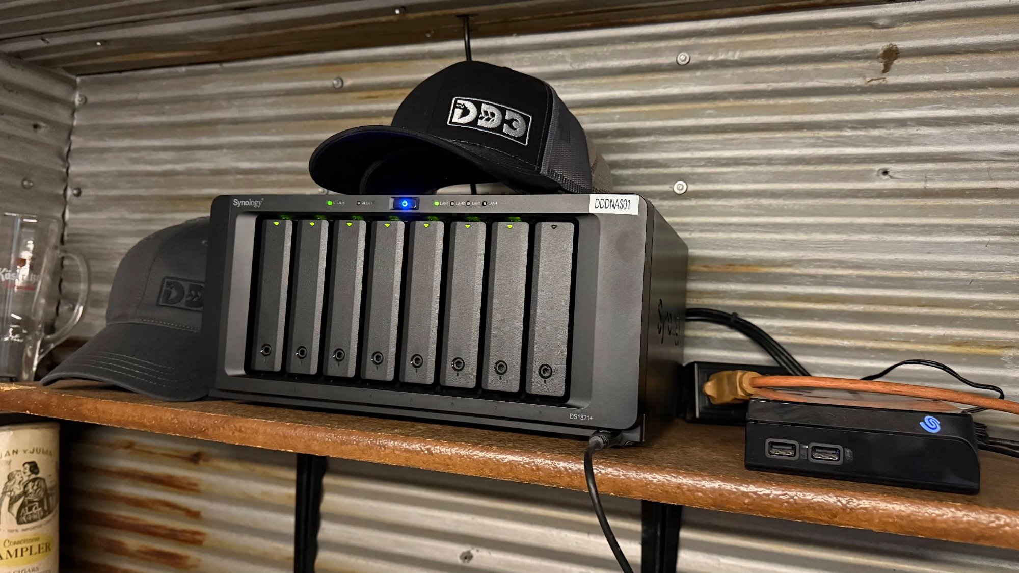 Synology DS1821+ NAS in Neil's production studio